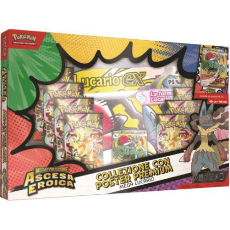 Ascesa Eroica Collezione Poster Premium Mega Lucario E Mega Gardevoir