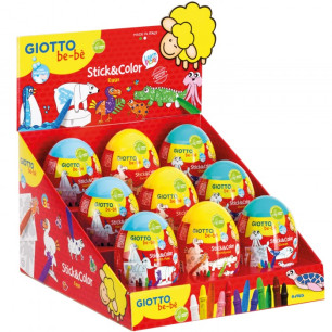 Giotto Bebe Canvass Stick&Color Eggs Ass.