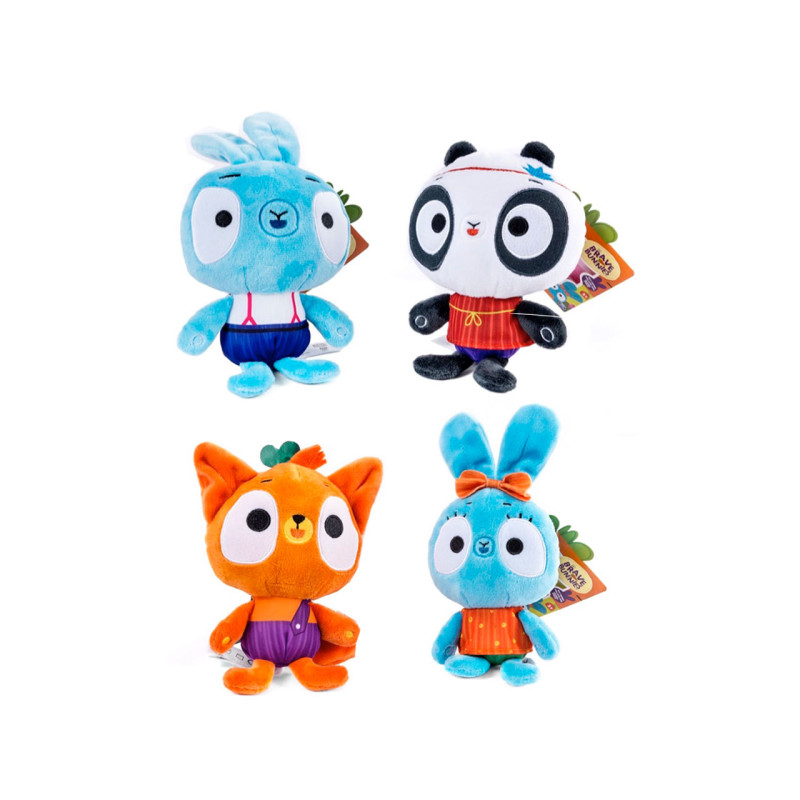 Brave Bunnies Peluche 25 Cm Ass.to In Vassoio