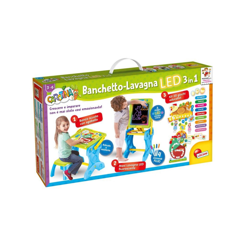 Carotina Banchetto Led Gioco E Imparo 3 In 1