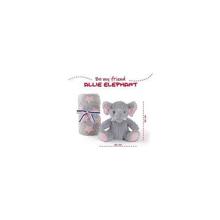 Copertina+peluche AllieElephant Perletti Toys