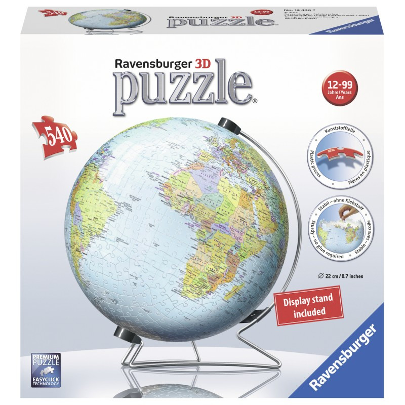 Globe 540p Puzzle 3d