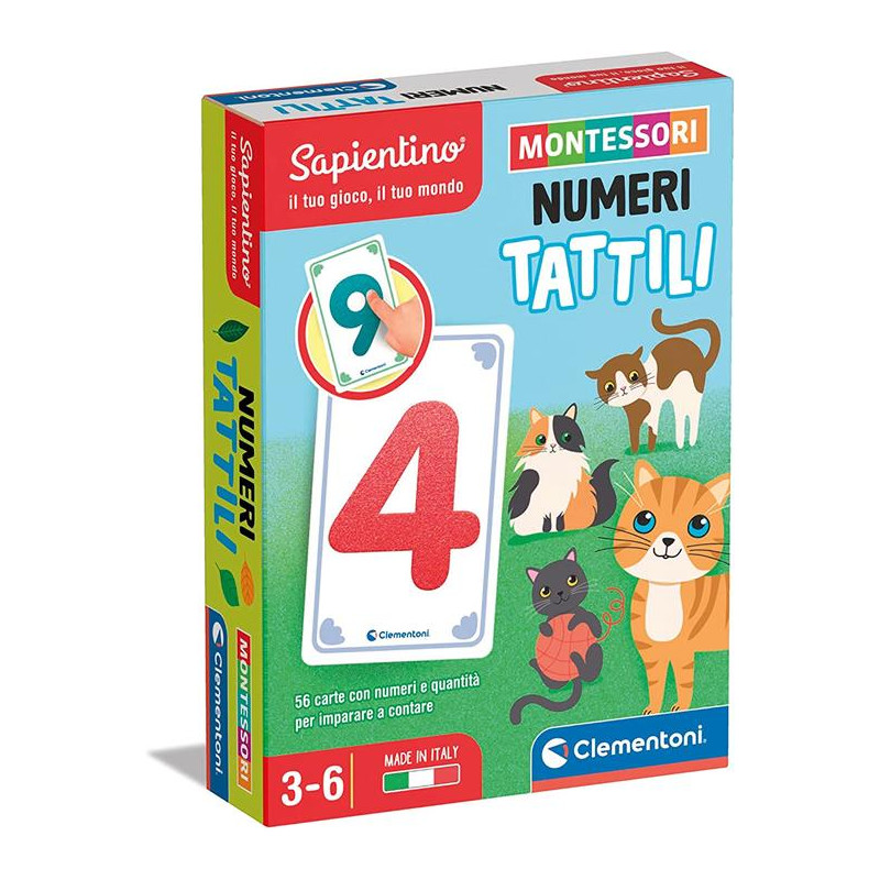 Montessori - Carte Numeri Tattili