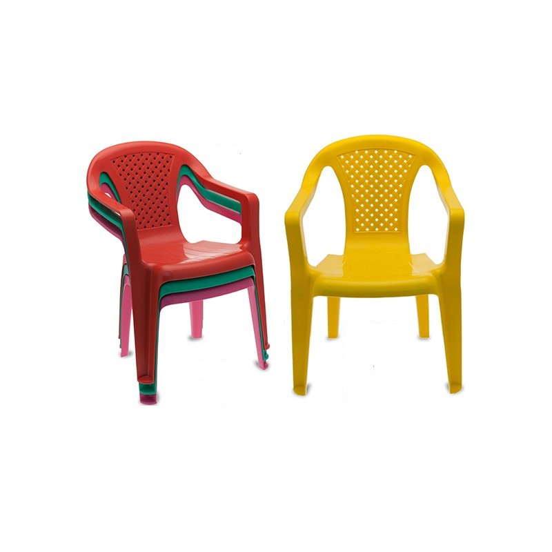 Sedia Con Poggiabraccio 4 Col. Ass.
