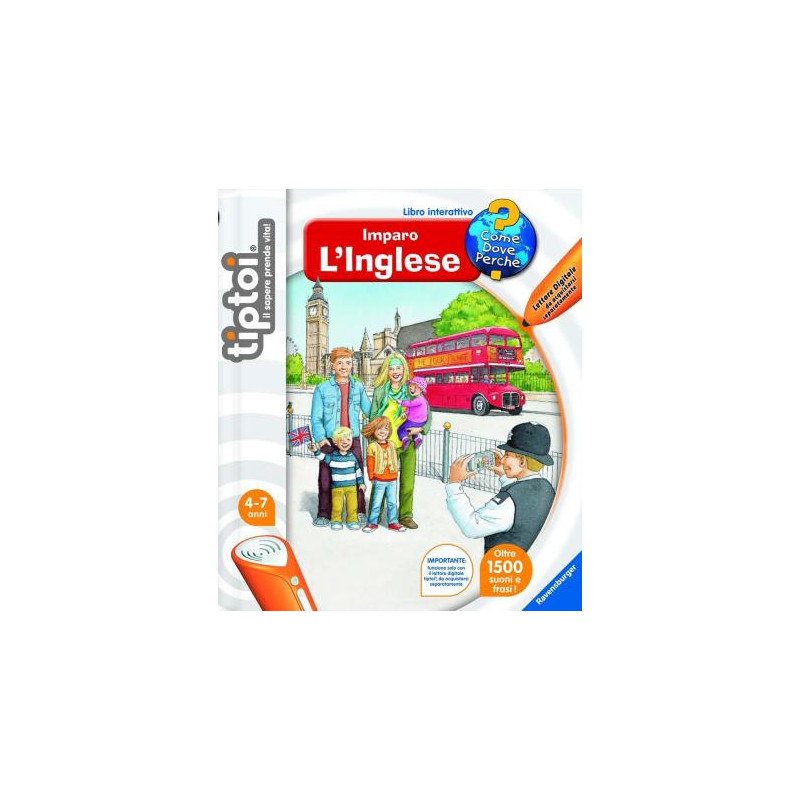 Tiptoi Libro Interattivo Imparo L'Inglese