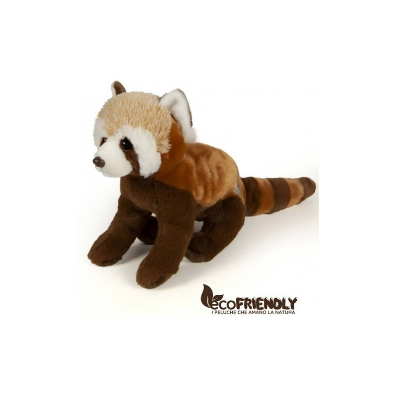 Panda Rosso Seduto 26cm Eco - friendly