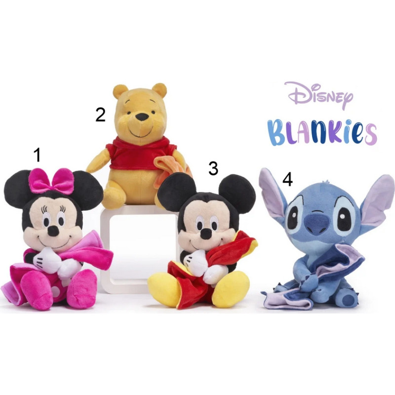 Personaggi Disney C/copertina Peluche 22Cm