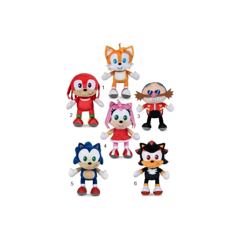 Sonic Peluche 22cm Assortito